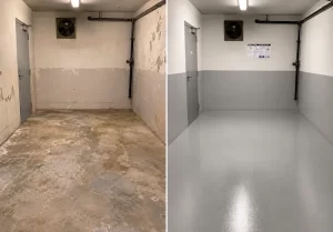 Detalle relacionado con Manchas de aceite en un suelo de garaje: por qué la limpieza condiciona la adherencia